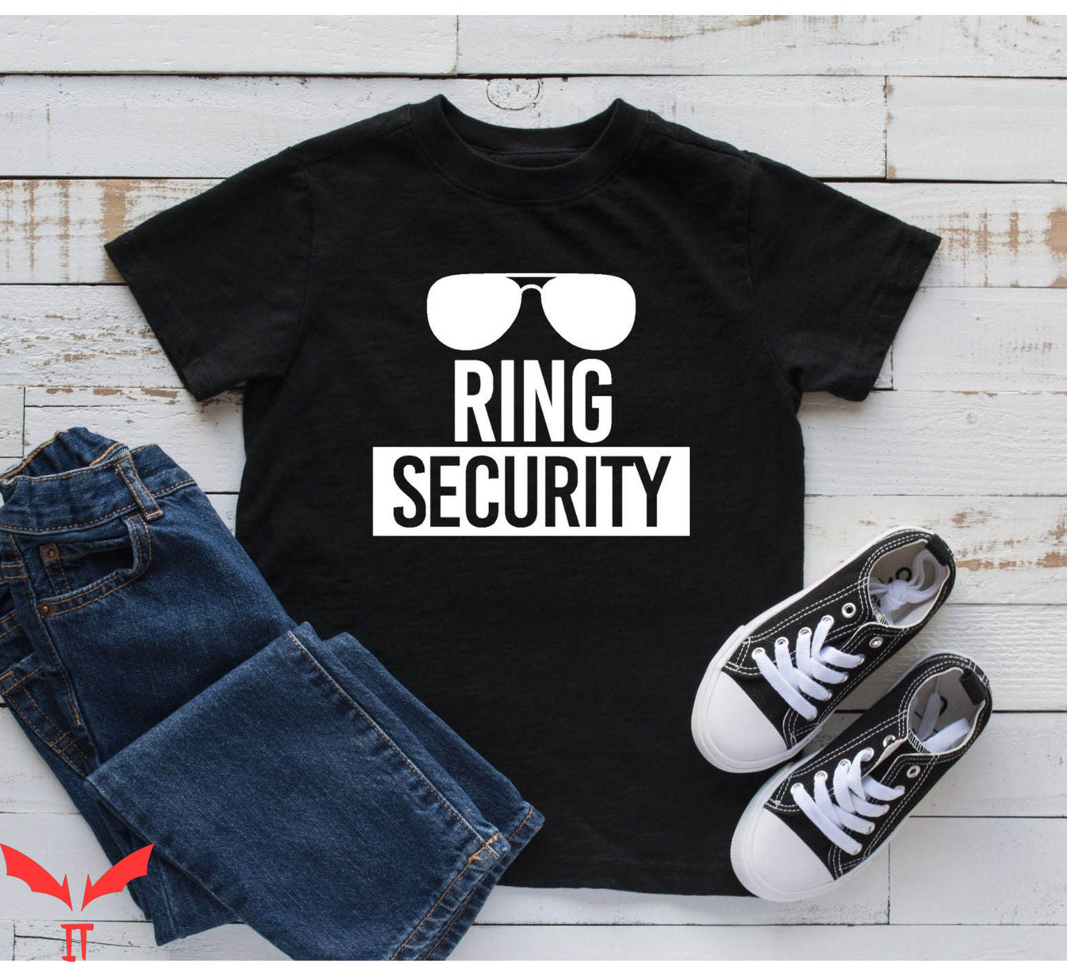 Security T-Shirt Ring Security Bridal Party Ring Bearer