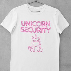 Security T-Shirt Unicorn Security Trendy Meme Funny Style