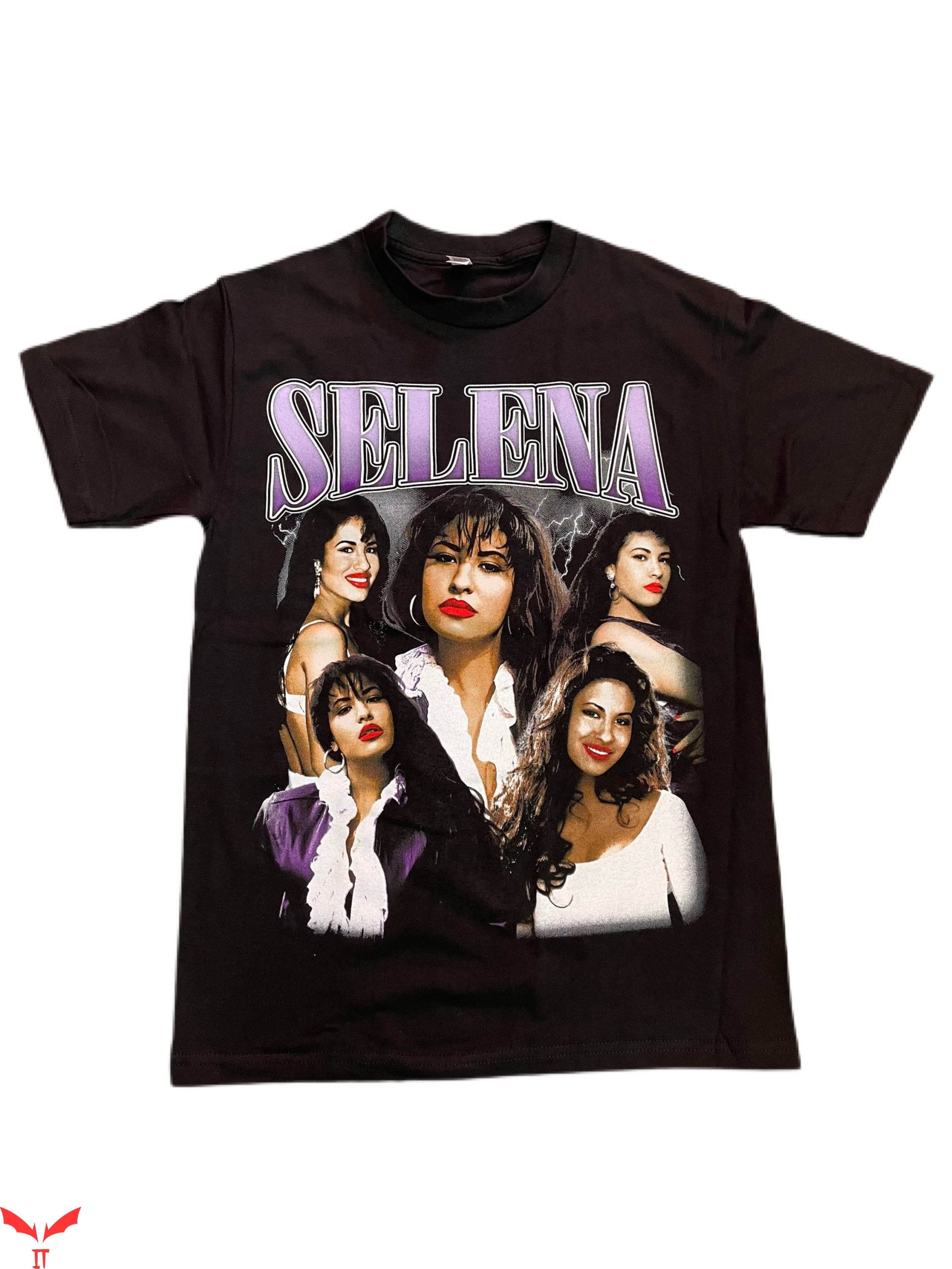 Selena Vintage T-Shirt Selena Photo Art Word T-Shirt