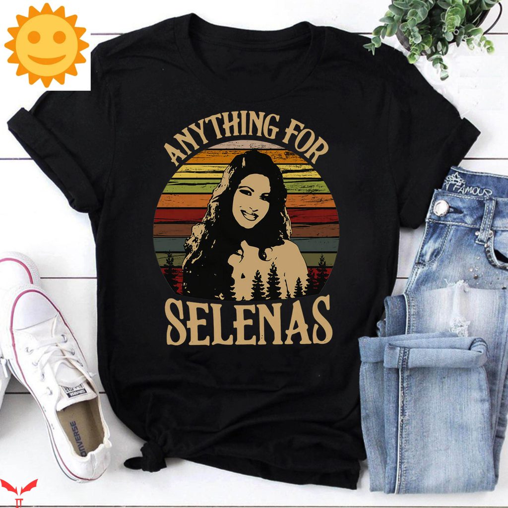 SELENA QUINTANILLA Band T-shirt (Men's size L) cotton black type Vintage Second Hand
