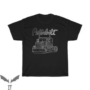 Semi Truck T-Shirt Peterbilt Truck Trucker Logo Trendy