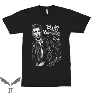 Sid Vicious T-Shirt RIP Vintage Retro Rock Style Tee Shirt