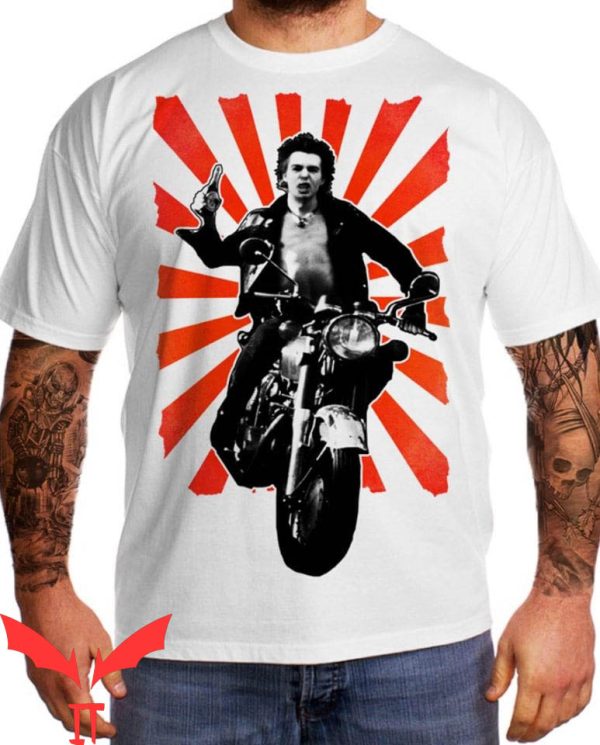Sid Vicious T-Shirt Vicious Punk Biker Starburst Pistols