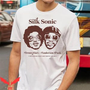 Silk Sonic T-Shirt Bruno Mars Anderson Paak Retro Graphic