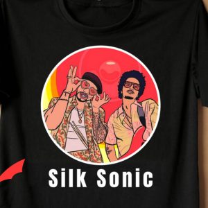 Silk Sonic T-Shirt Retro Music Band Summer Style Graphic