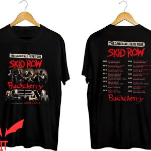 Skid Row T-Shirt Buck Cherry The Gang's All Here Tour