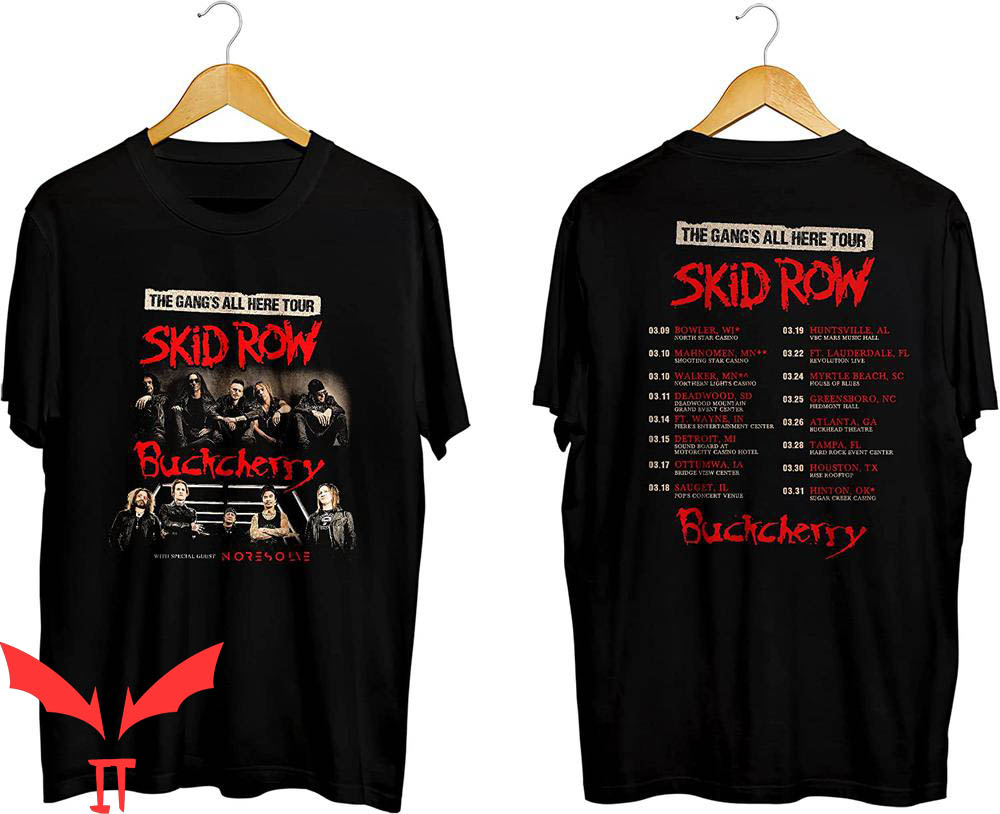 Skid Row T-Shirt Buck Cherry The Gang's All Here Tour