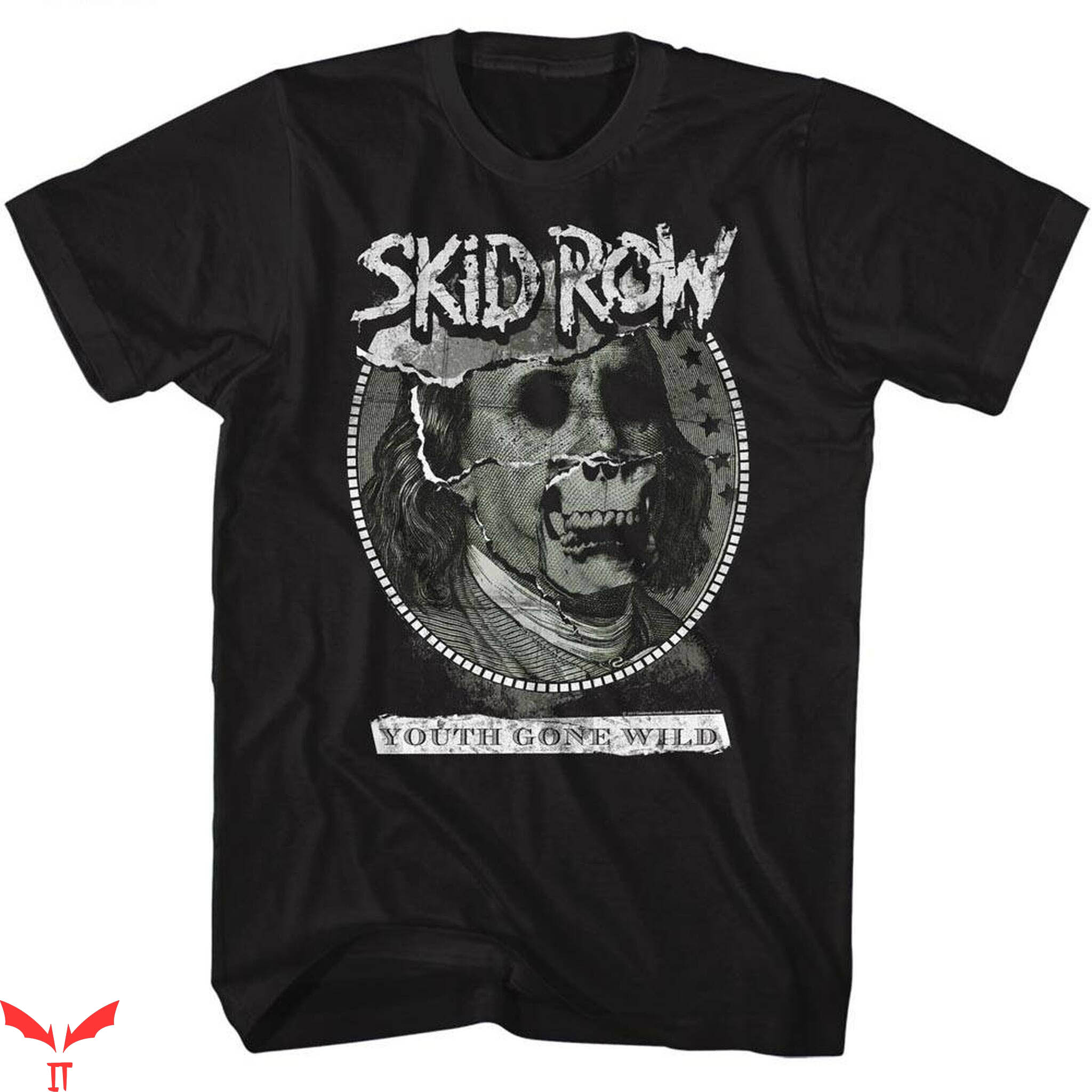 Skid Row T-Shirt Dead Benji Heavy Metal Music Band Tee