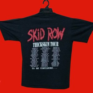 Skid Row T Shirt Vintage 90s American Rock Band Tour 3