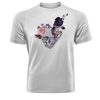 Skull And Roses T-Shirt Wall Art Retro Flower Vintage Tee