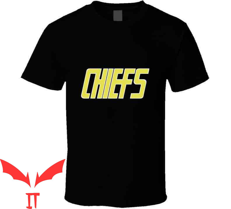 Slap Shot T-Shirt Chiefs Team Logo Hockey Trendy Tee Shirt