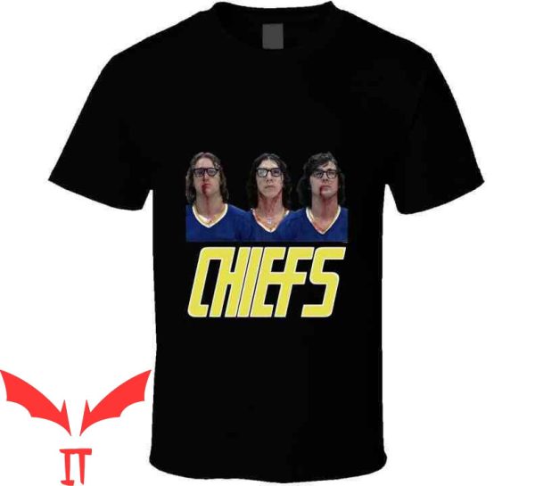 Slap Shot T-Shirt Hanson Brothers And Chiefs Team Logo