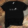 Slap Shot T-Shirt Ice Hockey Player Heartbeat Funny Tee