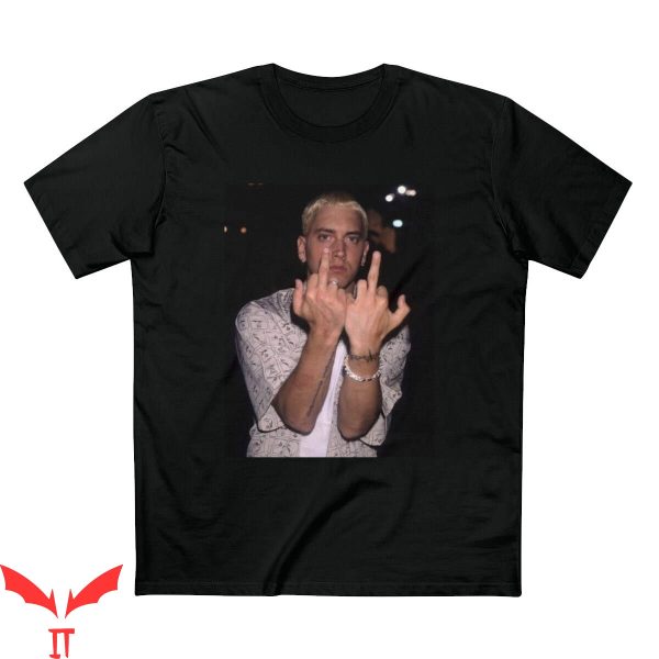 Slim Shady T-Shirt Eminem Middle Finger Funny Quote Trendy