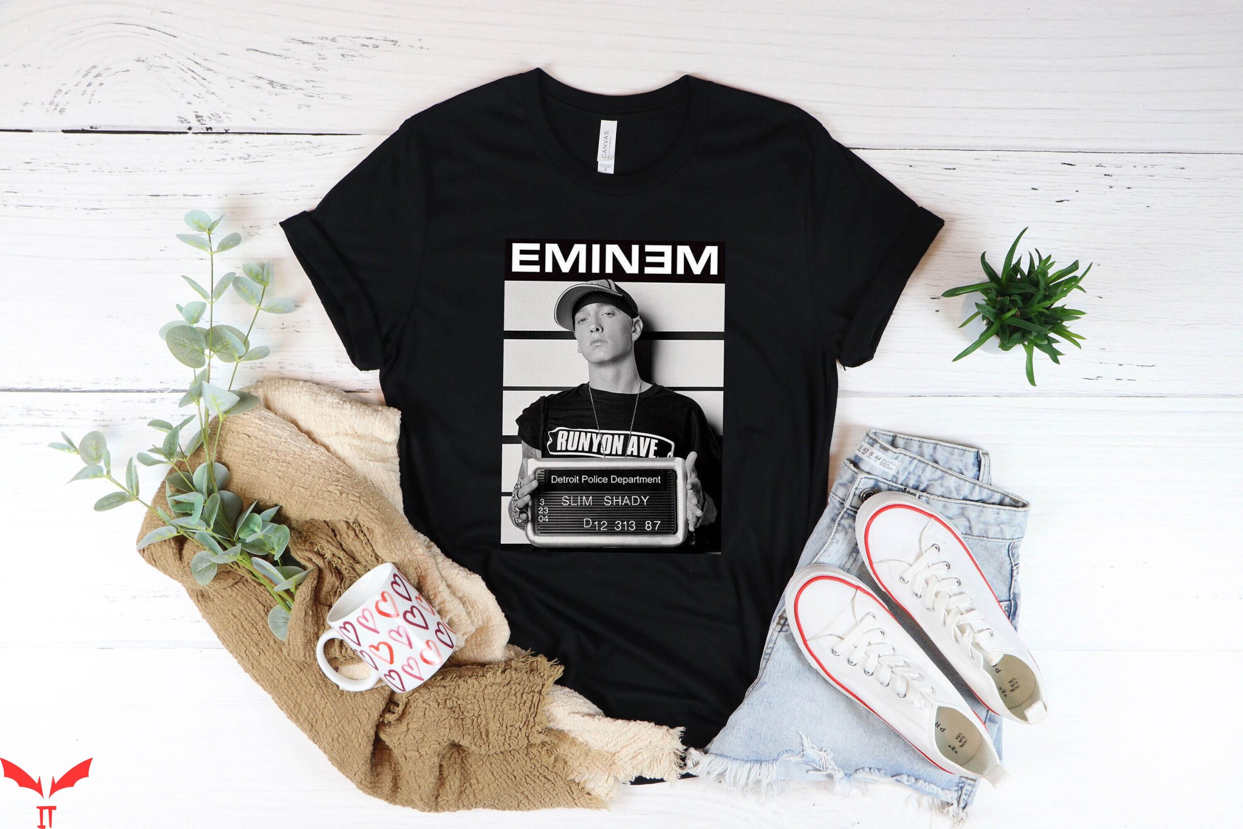 Slim Shady T-Shirt Eminem Rap Cool Fun Oldschool Hiphop