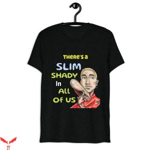 Slim Shady T-Shirt Eminem Trendy Meme Funny Style Tee Shirt