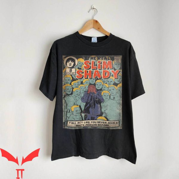 Slim Shady T-Shirt The Real Vintage Hip Hop 90s Retro Comic