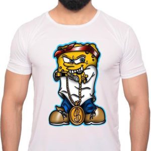Spongebob Gangster T-Shirt Rich Spongebob Cool Style Shirt