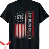 Stop Being Racist T-Shirt Trendy Meme Funny Style Tee Shirt