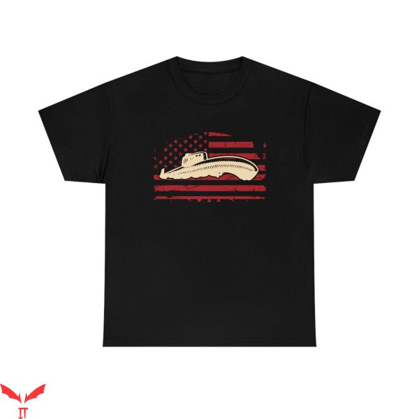 Submarine T-Shirt Squid USA Cool Style Trendy Tee Shirt