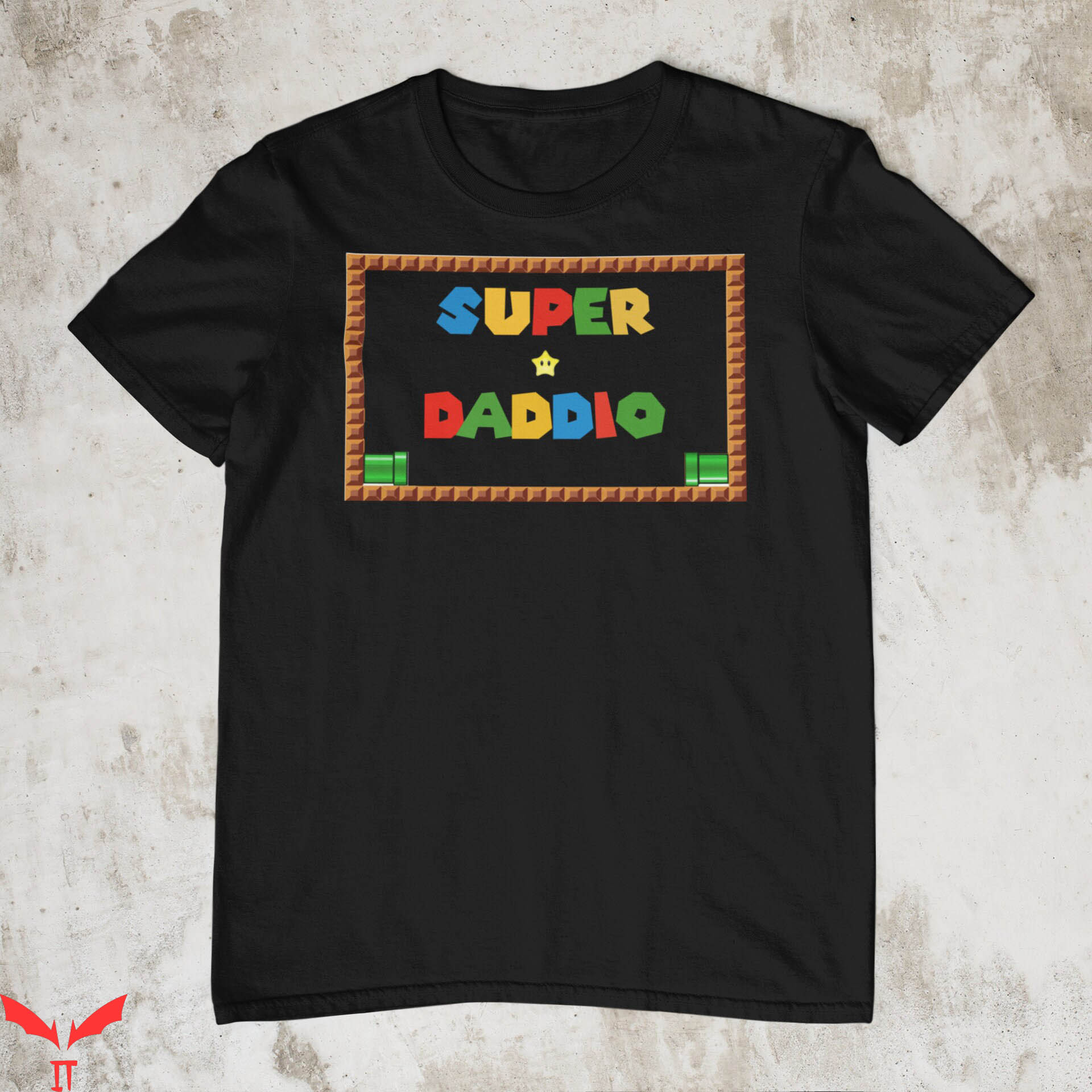 Super Daddio T-Shirt Funny Trendy Quote Gaming Father's Day
