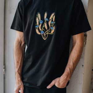 Support Ukraine T-Shirt Encouragement Golden Trident