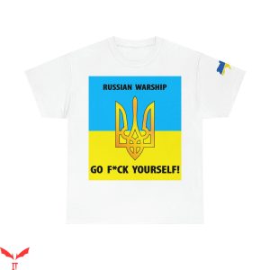 Support Ukraine T-Shirt Vintage Retro Style Encouragement