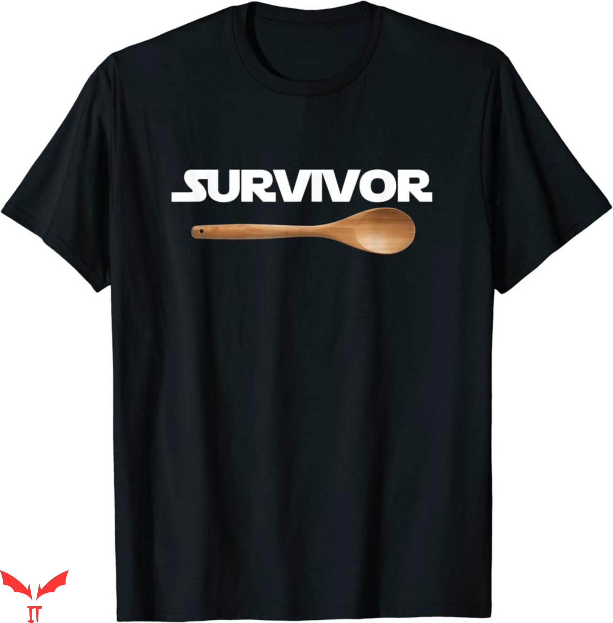 Survivor T-Shirt 80's Wooden Spoon Survivor Fun Nostalgia