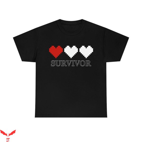 Survivor T-Shirt 8bit Heart Survivor Inspiring Funny Trendy