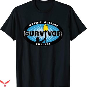 Survivor T-Shirt Blue Burst Inspiring Funny Trendy Tee Shirt