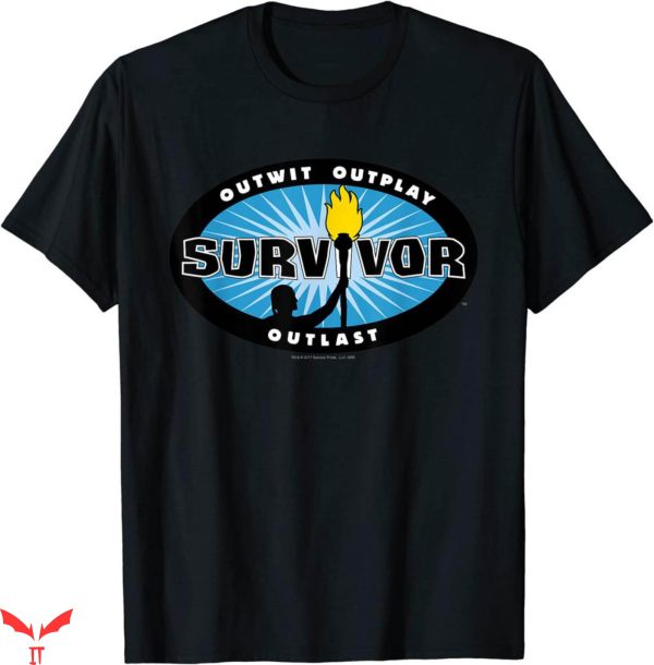 Survivor T-Shirt Blue Burst Inspiring Funny Trendy Tee Shirt