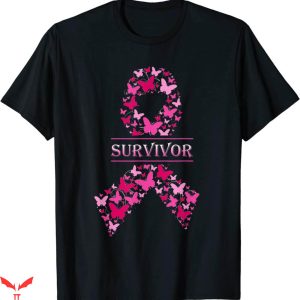 Survivor T-Shirt Breast Cancer Awareness Pink Ribbon