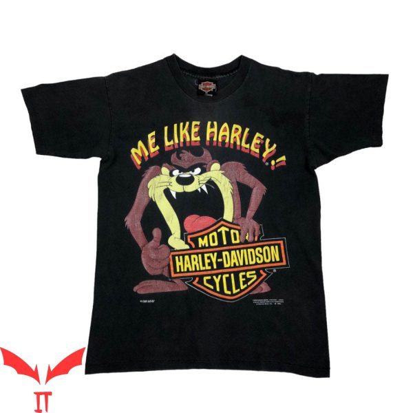 Tazmanian Devil T-Shirt 1992 Harley Davidson Vintage Cute