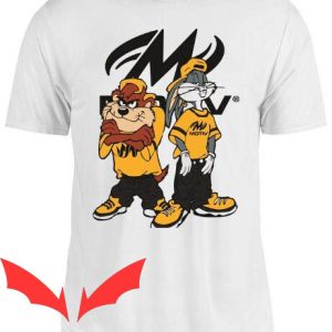 Tazmanian Devil T-Shirt Gangster Bugs And Taz Motiv Bowling
