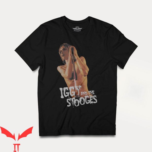 The Stooges T-Shirt Iggy Live Shot Raw Power Metal Rock