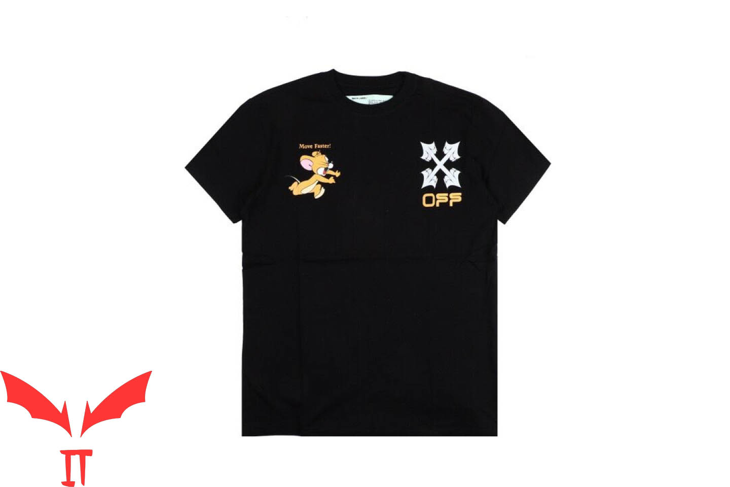 Tom And Jerry Off White T-Shirt Funny Cartoon Graphic