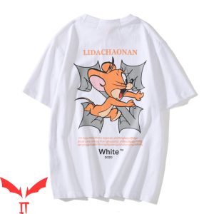 Tom And Jerry Off White T-Shirt Lidachaonan Funny Cartoon