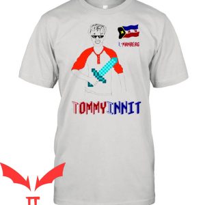 Tommy Innit T-Shirt Funny Minecraft Gamer L-Manberge Tee