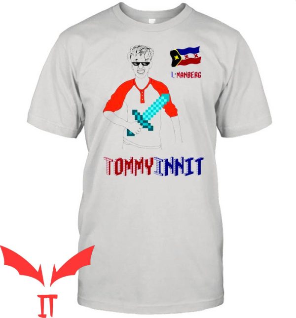 Tommy Innit T-Shirt Funny Minecraft Gamer L-Manberge Tee