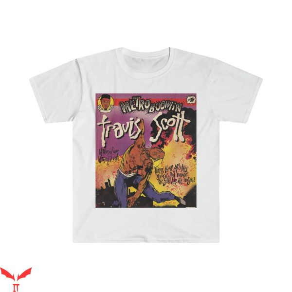 Travis Scott Vintage T-Shirt Comic Trendy Rapper Cool Style