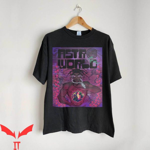 Travis Scott Vintage T-Shirt Retro 90s Hip Hop Comic Rap