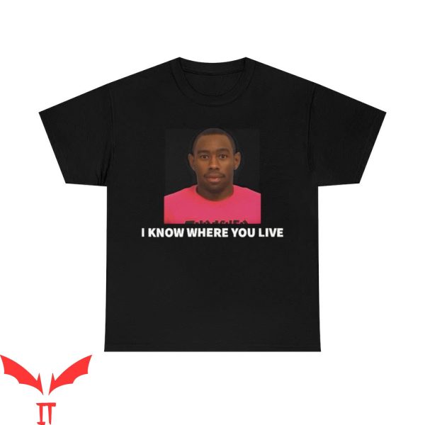 Tyler The Creator No T-Shirt Mugshot But With Words I Know