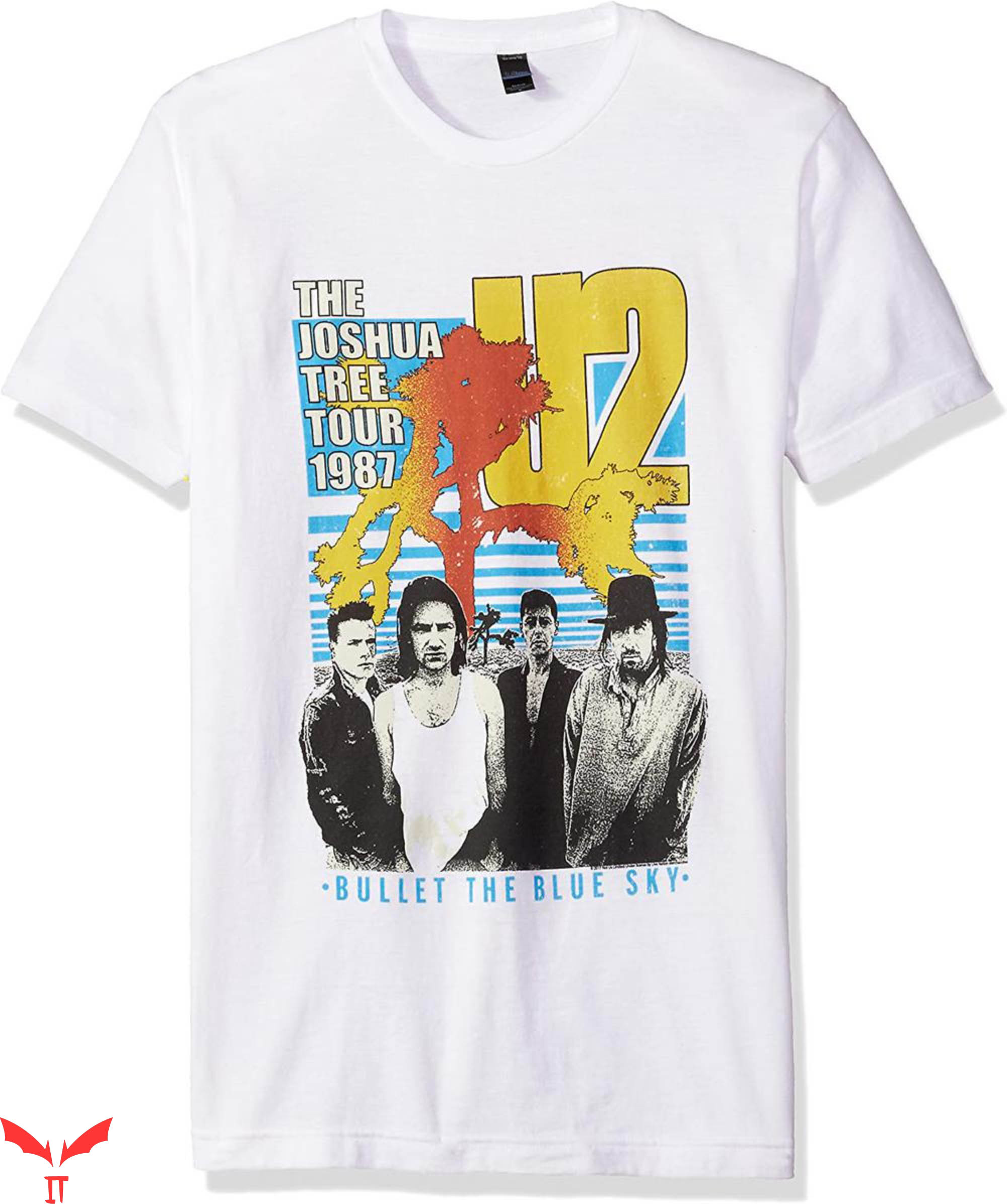 U2 Joshua Tree T-Shirt U2 Bullet The Blue Sky Rock Music