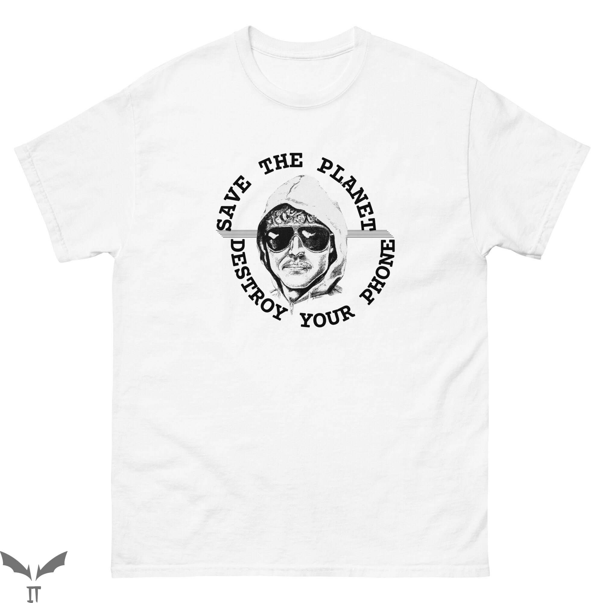Unabomber T-Shirt Save The Planet Serial Killer Trendy Style