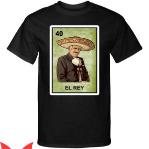Vicente Fernandez T-Shirt El Rey Loteria Mexican Bingo Style