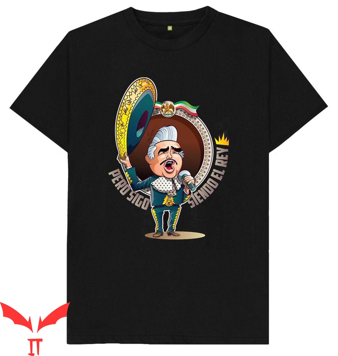 Vicente Fernandez T-Shirt El Rey Mexican Music Pero Sigo