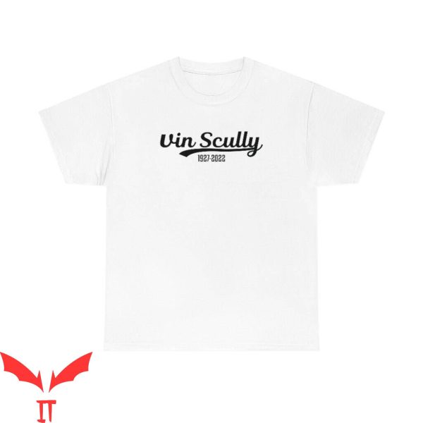 Vin Scully T-Shirt Los Angeles Dodgers Graphic Tee Shirt