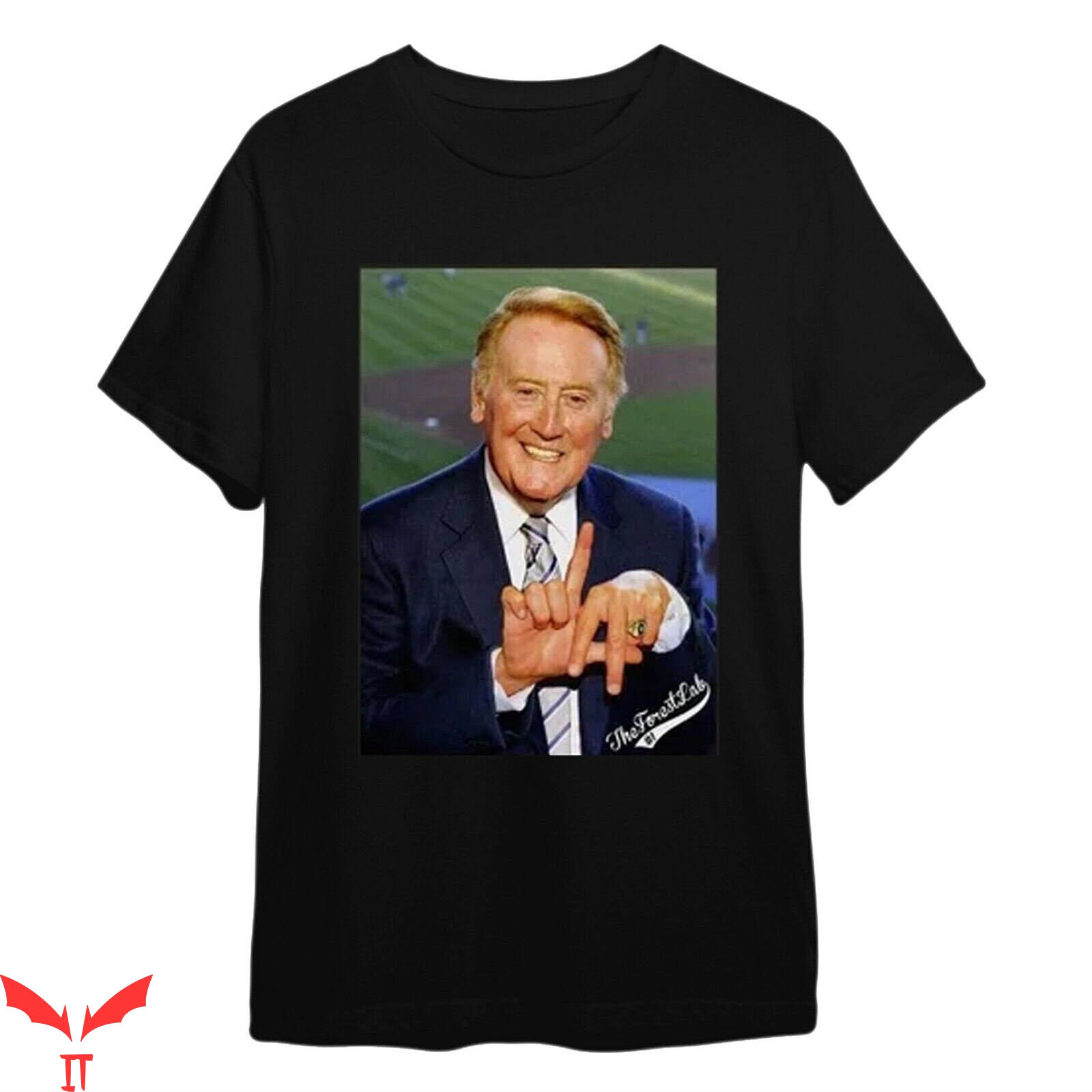 Vin Scully T-Shirt RIP Legen 1927-2022 Cool Graphic