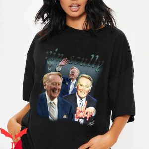 Vin Scully T-Shirt RIP Thank You For The Memories Tee