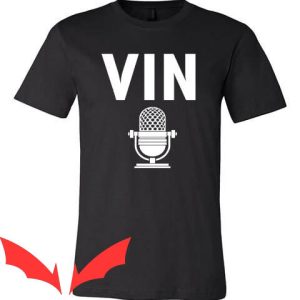 Vin Scully T-Shirt Vin Legend Hall Of Famer Microphone